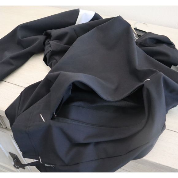 Nike ZDJ4924 Men's Sz M Black 1/4 Zip Lightweight L/S Pullover Coach's Jacket - Picture 8 of 8